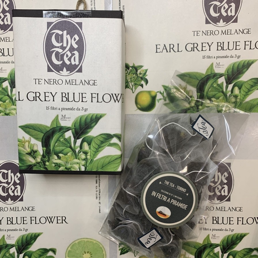 Filtri A Piramide The Tea Torino | Botanical Box | Earl Grey Blue Flower